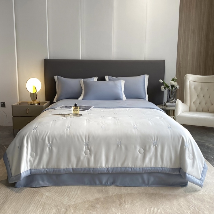 91家纺网 家纺一手货源 找家纺 （总）优悦生活馆 2022新款冰丝夏被四件套