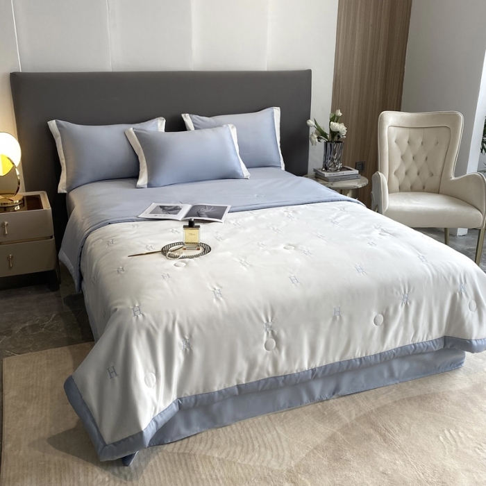 91家纺网 家纺一手货源 找家纺 （总）优悦生活馆 2022新款冰丝夏被四件套