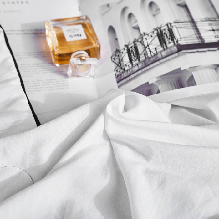 91家纺网 家纺一手货源 找家纺 ab家纺 2022新款简爱夏被四件套夏凉被 简爱-白灰