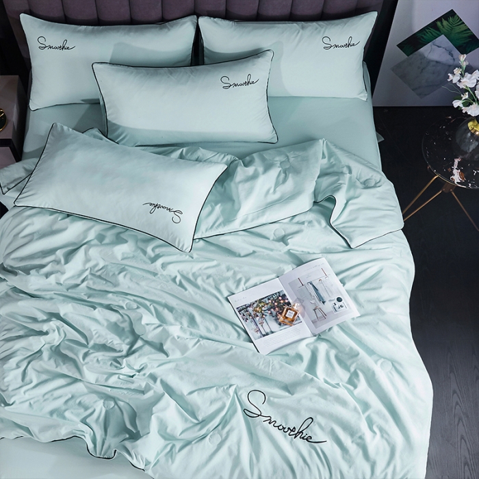 91家纺网 家纺一手货源 找家纺 ab家纺 2022新款简爱夏被四件套夏凉被 简爱-薄荷