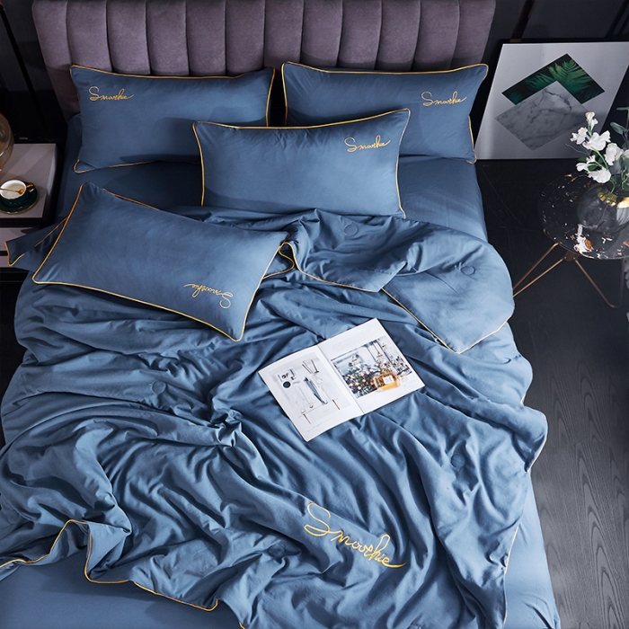 91家纺网 家纺一手货源 找家纺 ab家纺 2022新款简爱夏被四件套夏凉被 简爱-宾利兰