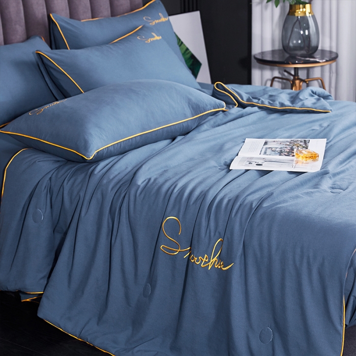 91家纺网 家纺一手货源 找家纺 ab家纺 2022新款简爱夏被四件套夏凉被 简爱-宾利兰