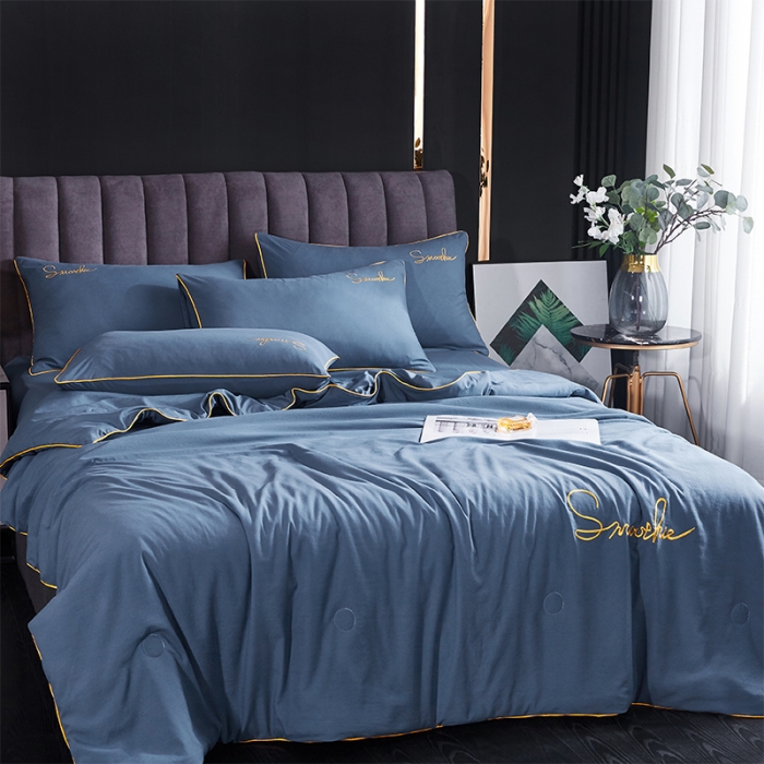 91家纺网 家纺一手货源 找家纺 ab家纺 2022新款简爱夏被四件套夏凉被 简爱-宾利兰