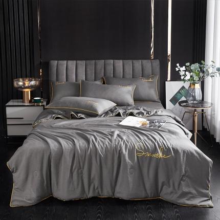 ab家纺 2022新款简爱夏被四件套夏凉被 简爱-高级灰