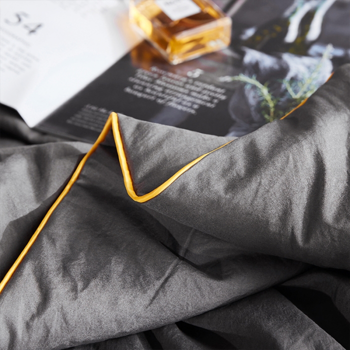 91家纺网 家纺一手货源 找家纺 ab家纺 2022新款简爱夏被四件套夏凉被 简爱-高级灰