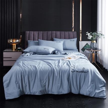 91家纺网 家纺一手货源 找家纺 ab家纺 2022新款简爱夏被四件套夏凉被 简爱-海清