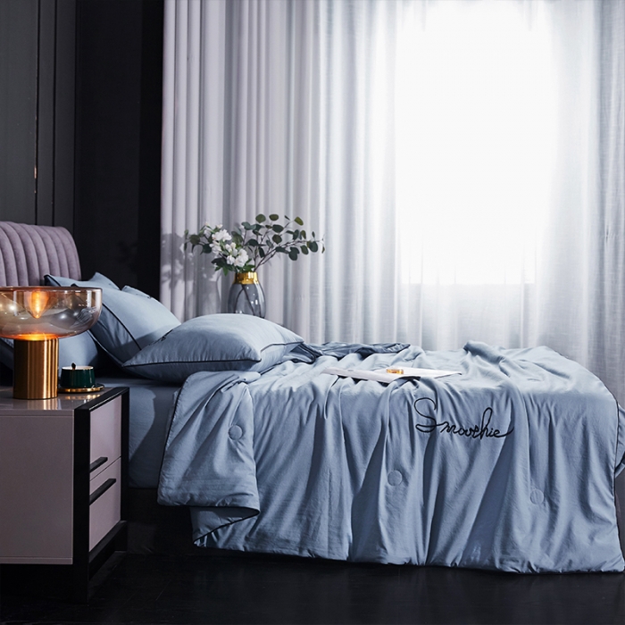 91家纺网 家纺一手货源 找家纺 ab家纺 2022新款简爱夏被四件套夏凉被 简爱-海清