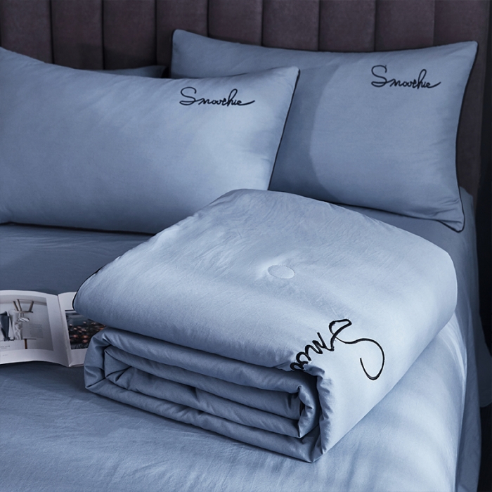 91家纺网 家纺一手货源 找家纺 ab家纺 2022新款简爱夏被四件套夏凉被 简爱-海清