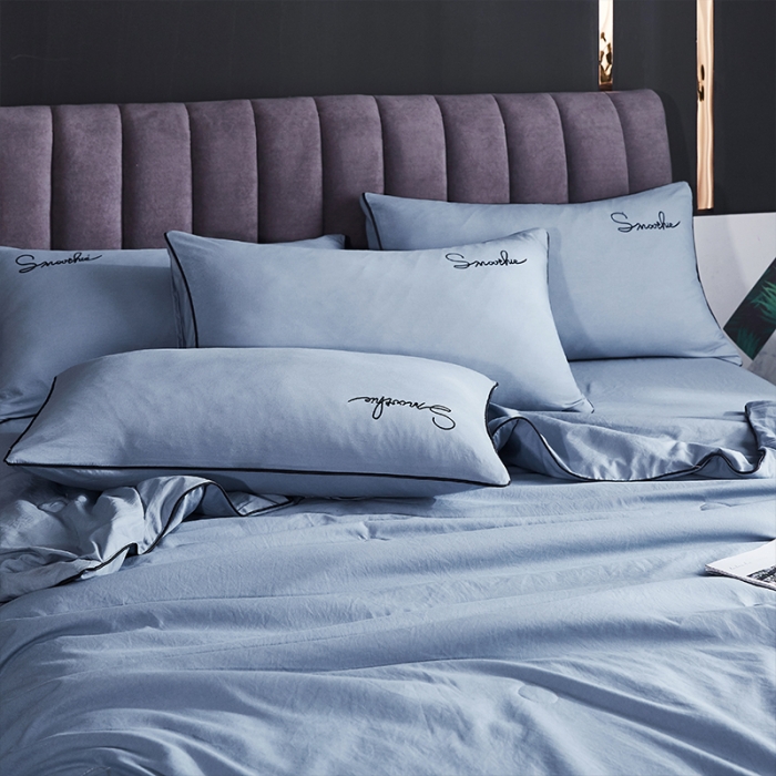 91家纺网 家纺一手货源 找家纺 ab家纺 2022新款简爱夏被四件套夏凉被 简爱-海清