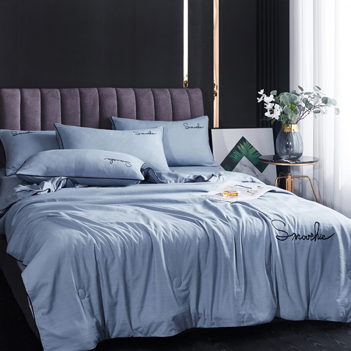 91家纺网 家纺一手货源 找家纺 ab家纺 2022新款简爱夏被四件套夏凉被 简爱-海清