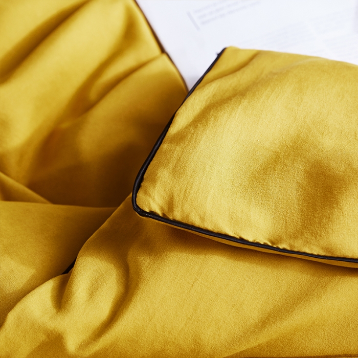 91家纺网 家纺一手货源 找家纺 ab家纺 2022新款简爱夏被四件套夏凉被 简爱-姜黄