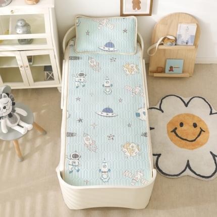 91家纺网 家纺一手货源 找家纺 嗨生活 2022新款儿童乳胶凉席 星际宇航