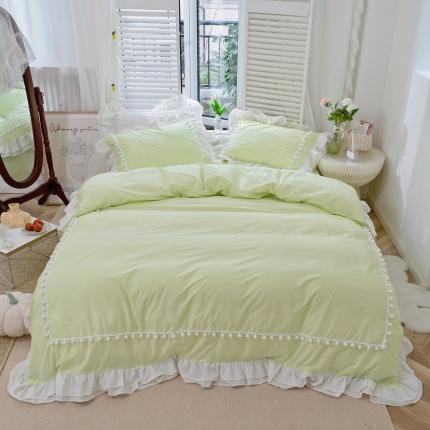 91家纺网 家纺一手货源 找家纺 北纬27度 2022新款全棉水洗棉四件套洛丽塔系列 爱丽丝