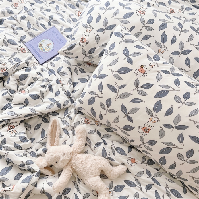 91家纺网 家纺一手货源 找家纺 星期八 2022新款卡通针织棉夏被 小兔