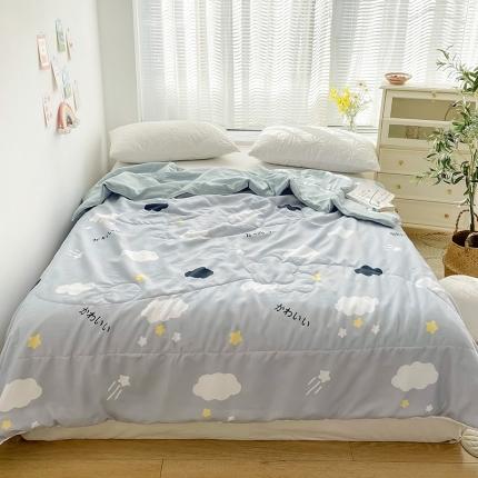 91家纺网 家纺一手货源 找家纺 （总）寐居 2022新款亲肤小花边水洗棉单夏被