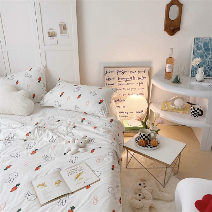 91家纺网 家纺一手货源 找家纺 星期八 2022新款卡通针织棉夏被 胡萝卜