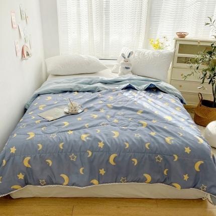 91家纺网 家纺一手货源 找家纺 （总）寐居 2022新款亲肤小花边水洗棉单夏被