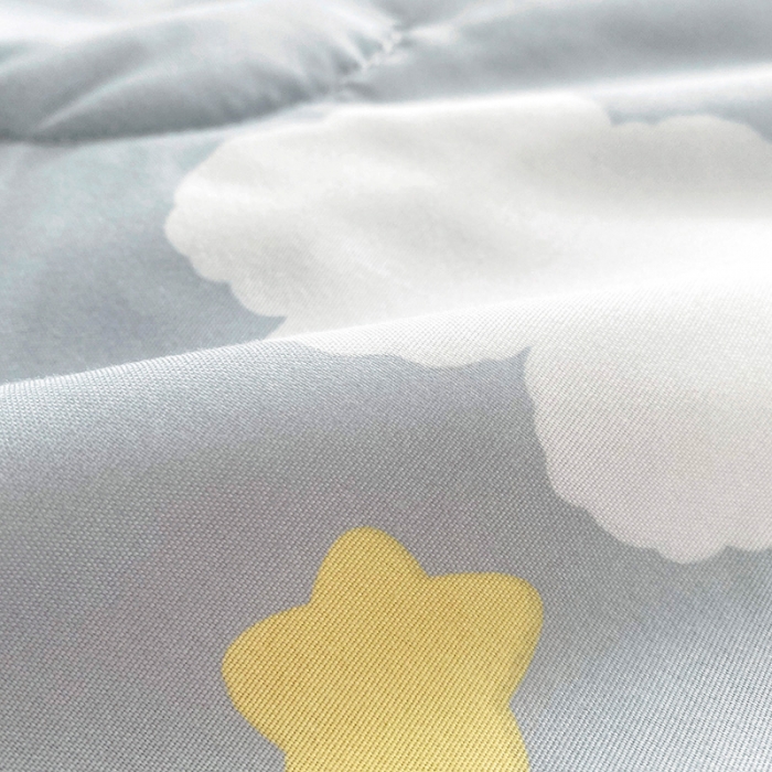 91家纺网 家纺一手货源 找家纺 寐居 2022新款亲肤小花边水洗棉单夏被 白云朵朵