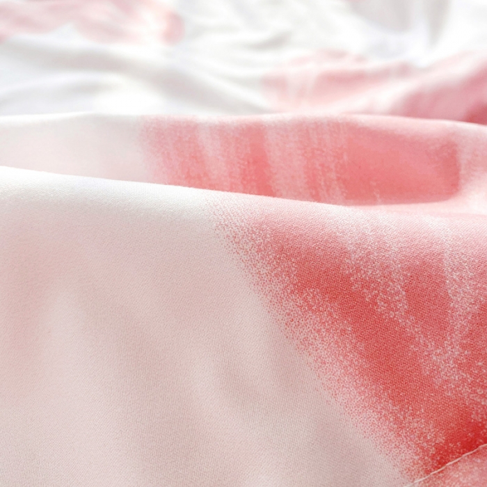 91家纺网 家纺一手货源 找家纺 寐居 2022新款亲肤小花边水洗棉单夏被 粉爱心