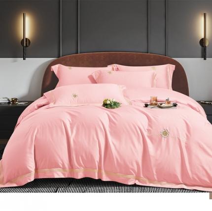 91家纺网 家纺一手货源 找家纺 （总）玖玖爱2022新款纯色交织120支天丝棉提花四件套雅韵