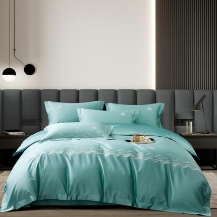 91家纺网 家纺一手货源 找家纺 （总）玖玖爱 2022新款160支贡缎四件套-唯美