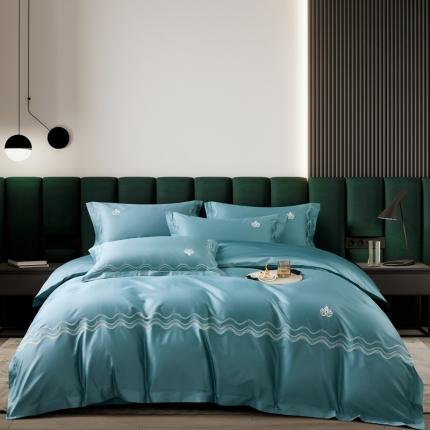 91家纺网 家纺一手货源 找家纺 （总）玖玖爱 2022新款160支贡缎四件套-唯美