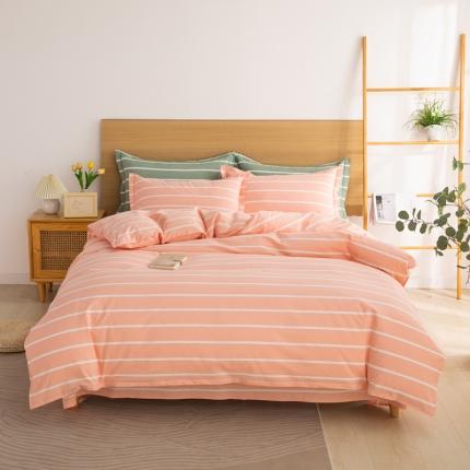 91家纺网 家纺一手货源 找家纺 （总）杜先生 2023新款全棉无印风老粗布四件套直播爆款