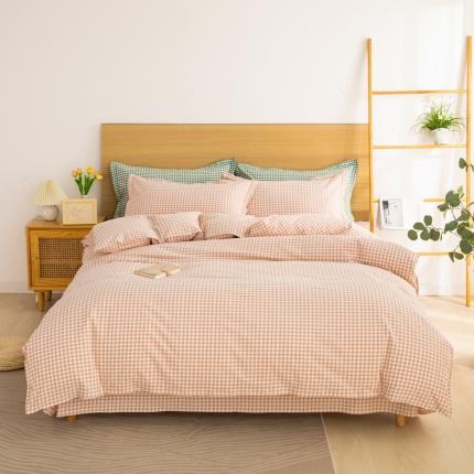 91家纺网 家纺一手货源 找家纺 （总）杜先生 2023新款全棉无印风老粗布四件套直播爆款