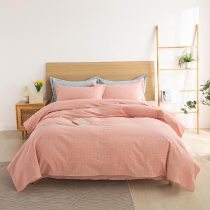 杜先生 2023新款全棉无印风老粗布四件套直播爆款 无印风影格-玉