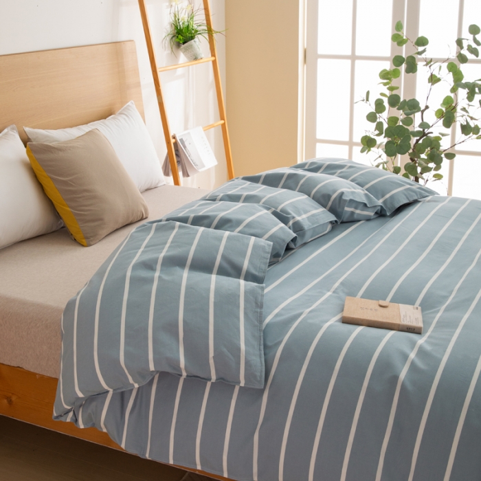 91家纺网 家纺一手货源 找家纺 （总）杜先生2023新全棉无印风老粗布单双针被套直播爆款