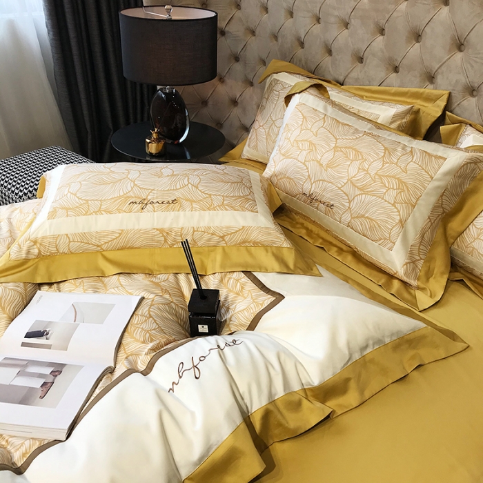 91家纺网 家纺一手货源 找家纺 黑白森林 100支全棉数码印加绣四件套纯棉床上用品