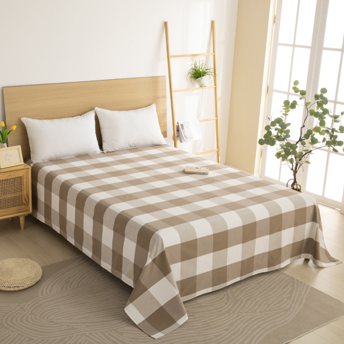 91家纺网 家纺一手货源 找家纺 （总）杜先生 2023新款全棉无印风老粗布单床单直播爆款