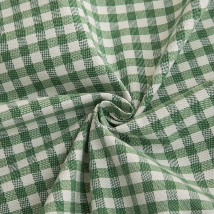 91家纺网 家纺一手货源 找家纺 杜先生 2023新款全棉无印风老粗布单床单直播爆款 无印风格子-绿