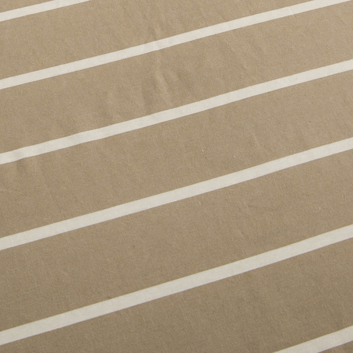 91家纺网 家纺一手货源 找家纺 杜先生 2023新款全棉无印风老粗布单床单直播爆款 无印风条纹-咖