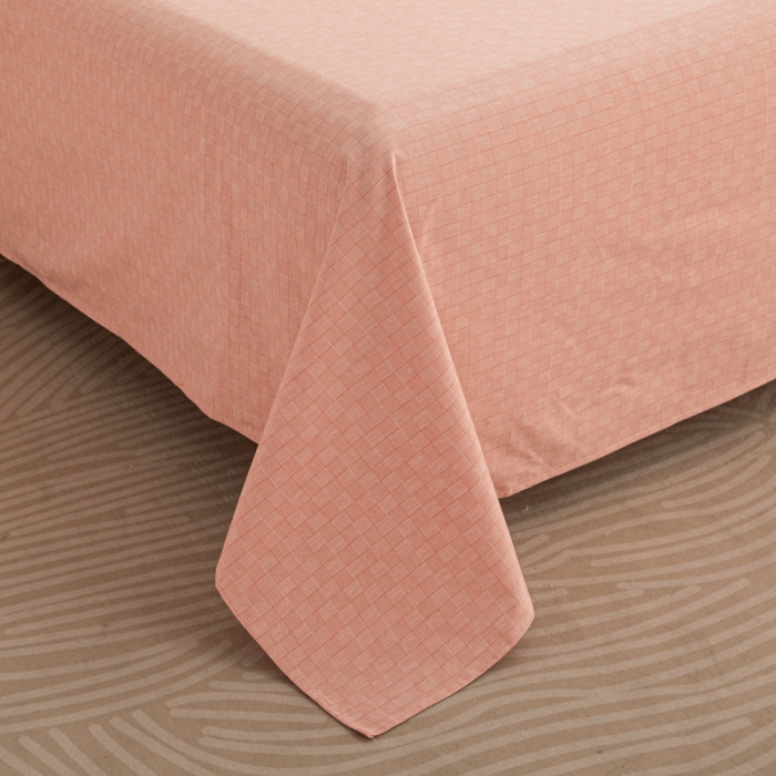 91家纺网 家纺一手货源 找家纺 杜先生 2023新款全棉无印风老粗布单床单直播爆款 无印风影格-玉