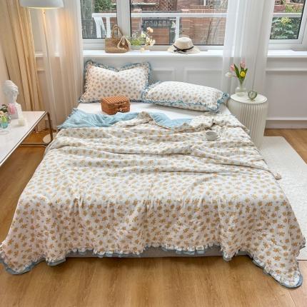 91家纺网 家纺一手货源 找家纺 (总)有货 2022新款本棉双层纱棉花夏被夏凉被空调被