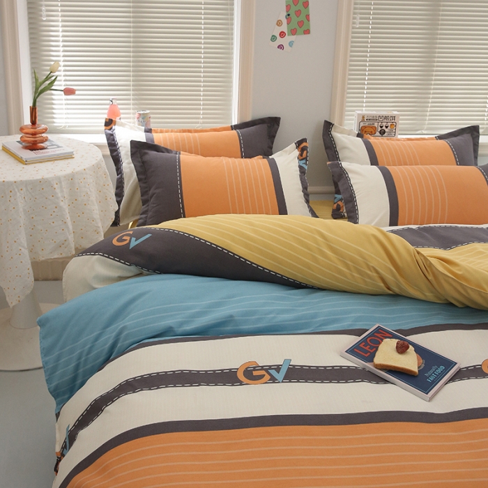 91家纺网 家纺一手货源 找家纺 佑佳家纺2024新款140克磨毛印花植物羊绒四件套 时尚达人