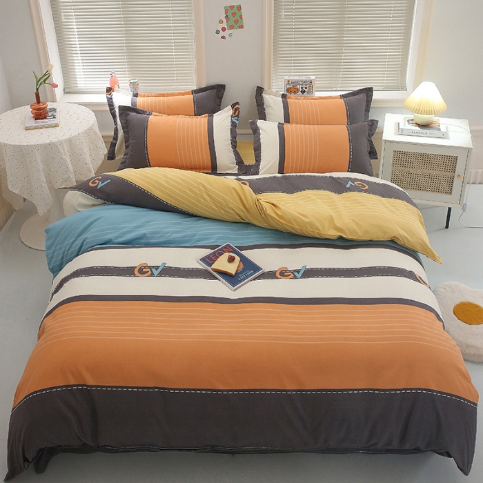 91家纺网 家纺一手货源 找家纺 佑佳家纺2024新款140克磨毛印花植物羊绒四件套 时尚达人