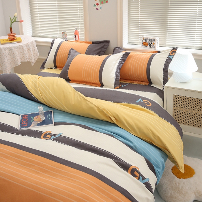 91家纺网 家纺一手货源 找家纺 佑佳家纺2024新款140克磨毛印花植物羊绒四件套 时尚达人