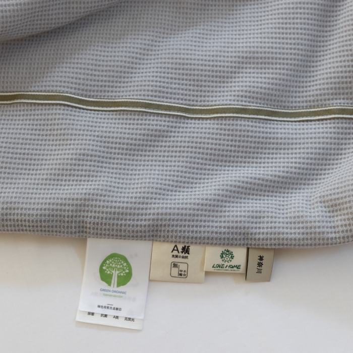 91家纺网 家纺一手货源 找家纺 木堇 2022新款纯色莫代尔华夫格夏被 流光灰