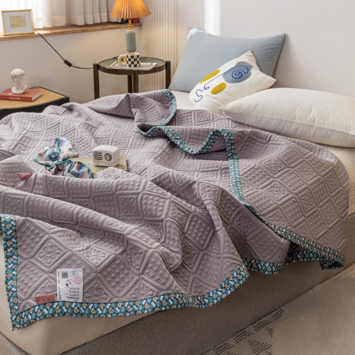 91家纺网 家纺一手货源 找家纺 （总）卡奥 2023新款天丝莫代尔小茶芯床盖夏被