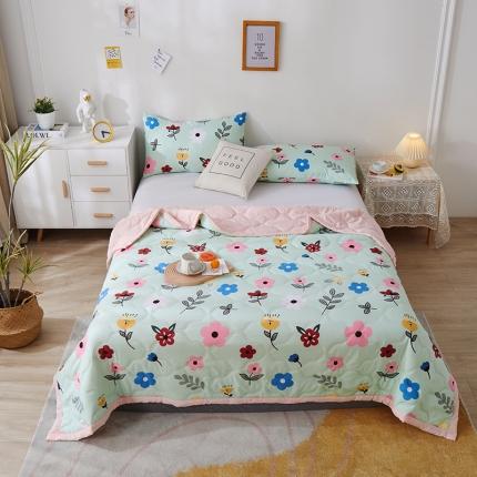 91家纺网 家纺一手货源 找家纺 (总)欧喜璐 2024新款水洗棉超声波礼品夏被夏凉被春秋被