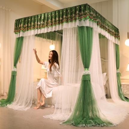 91家纺网 家纺一手货源 找家纺 （总）迪凡保罗蚊帐 2023新款5848双横杆双层纱宫廷蚊帐