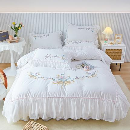 （总）亲亲公主 新款全棉公主风韩版四件套-温馨时光