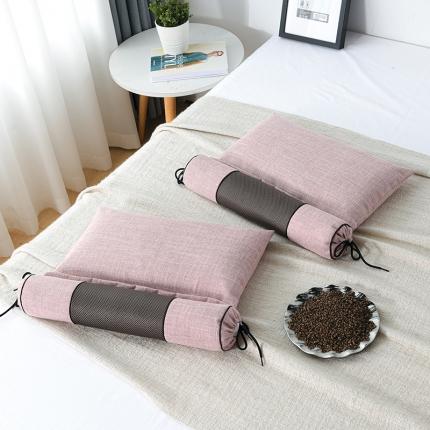 91家纺网 家纺一手货源 找家纺 （总）仁宇枕业 2022新款多功能组合式仿麻全荞麦护颈枕头