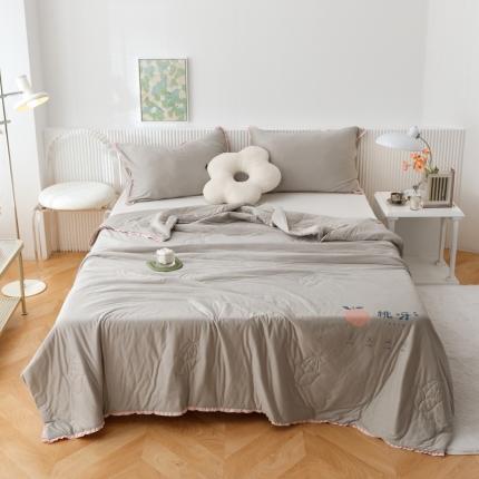 有货 2022新款玉米纤维软软被夏被 玉米桃