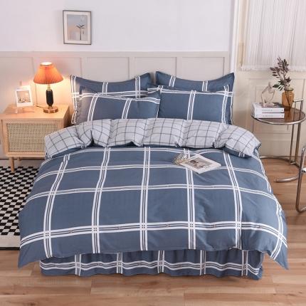 91家纺网 家纺一手货源 找家纺 （总）八十八家纺 2025新款全棉12868床裙款四件套