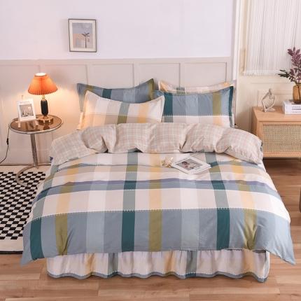 91家纺网 家纺一手货源 找家纺 （总）八十八家纺 2025新款全棉12868床裙款四件套