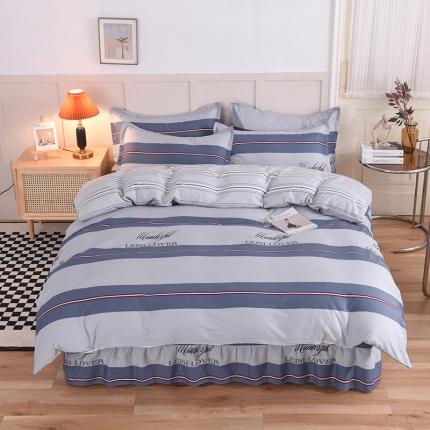 91家纺网 家纺一手货源 找家纺 （总）八十八家纺 2025新款全棉12868床裙款四件套