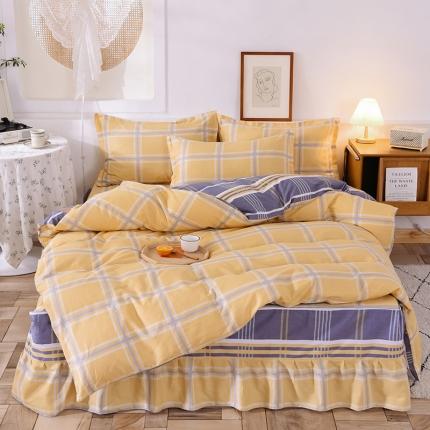 91家纺网 家纺一手货源 找家纺 （总）八十八家纺 2025新款全棉12868床裙款四件套